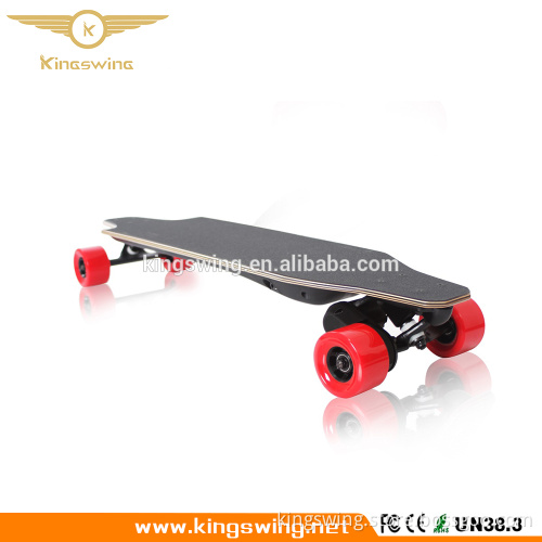 Canada maple Electric Longboard Skateboard PU tyre kick Scooter with Wireness Controller